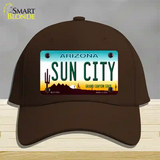 Sun City Arizona Novelty License Plate Hat Cotton / Dark Brown