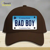 Bad Boy Connecticut Novelty License Plate Hat Cotton / Dark Brown