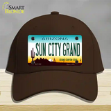 Sun City Grand Arizona Novelty License Plate Hat Cotton / Dark Brown