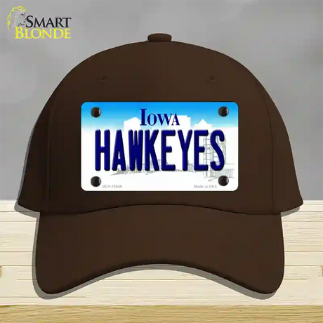 Hawkeyes Iowa Novelty License Plate Hat Cotton / Dark Brown