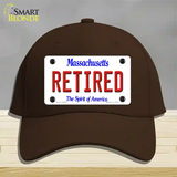 Retired Massachusetts Novelty License Plate Hat Cotton / Dark Brown