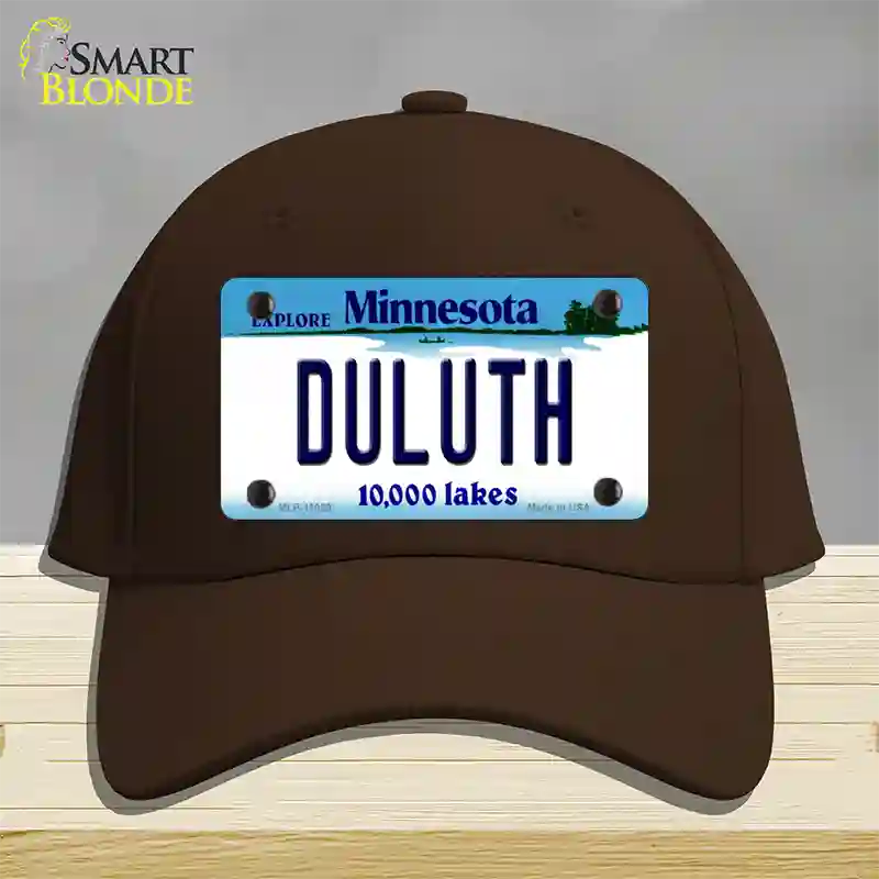 Duluth Minnesota State Novelty License Plate Hat Cotton / Dark Brown