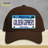 Golden Gophers Minnesota State Novelty License Plate Hat Cotton / Dark Brown