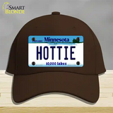 Hottie Minnesota State Novelty License Plate Hat Cotton / Dark Brown