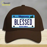 Blessed Minnesota State Novelty License Plate Hat Cotton / Dark Brown