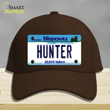 Hunter Minnesota State Novelty License Plate Hat Cotton / Dark Brown