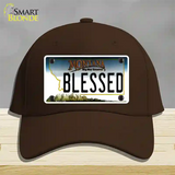 Blessed Montana State Novelty License Plate Hat Cotton / Dark Brown