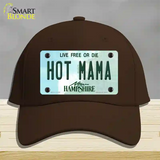 Hot Mama New Hampshire State Novelty License Plate Hat Cotton / Dark Brown