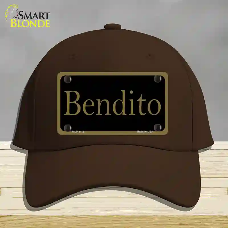 Bendito Novelty License Plate Hat Cotton / Dark Brown