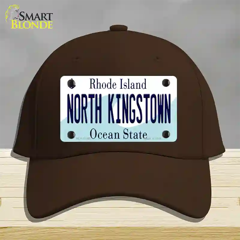 North Kingstown Rhode Island State Novelty License Plate Hat Cotton / Dark Brown