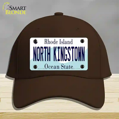 North Kingstown Rhode Island State Novelty License Plate Hat Cotton / Dark Brown