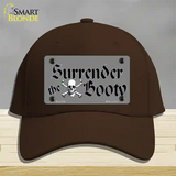 Surrender The Booty Novelty License Plate Hat Cotton / Dark Brown