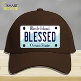 Blessed Rhode Island State Novelty License Plate Hat Cotton / Dark Brown