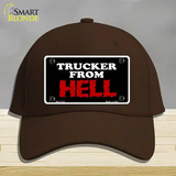 Mesh From Hell Novelty License Plate Hat Cotton / Dark Brown