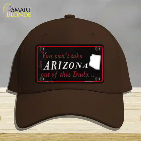 Arizona Dude Novelty License Plate Hat Cotton / Dark Brown