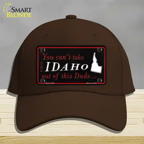 Idaho Dude Novelty License Plate Hat Cotton / Dark Brown