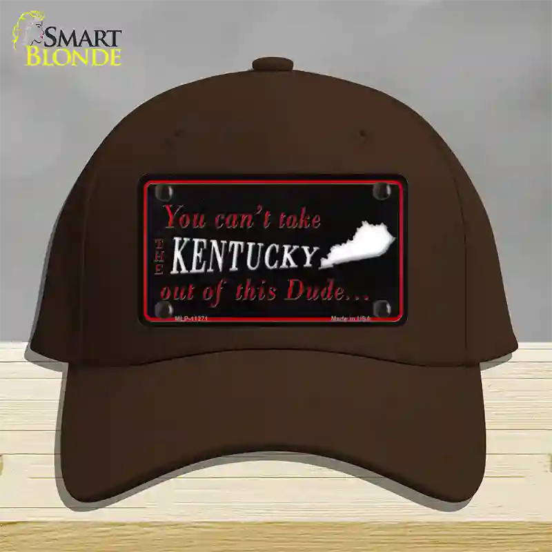 Kentucky Dude Novelty License Plate Hat Cotton / Dark Brown