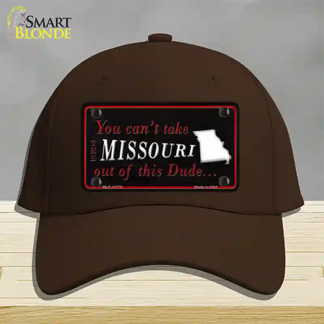 Missouri Dude Novelty License Plate Hat Cotton / Dark Brown