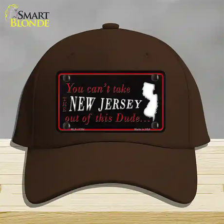 New Jersey Dude Novelty License Plate Hat Cotton / Dark Brown