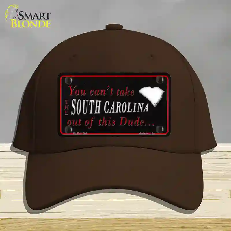 South Carolina Dude Novelty License Plate Hat Cotton / Dark Brown