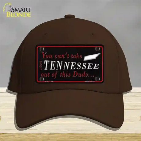 Tennessee Dude Novelty License Plate Hat Cotton / Dark Brown