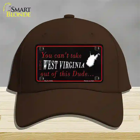 West Virginia Dude Novelty License Plate Hat Cotton / Dark Brown