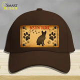 Boston Terrier Novelty License Plate Hat Cotton / Dark Brown