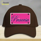 Princesa Novelty License Plate Hat Cotton / Dark Brown