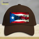 Barranquitas Puerto Rico Flag Novelty License Plate Hat Cotton / Dark Brown