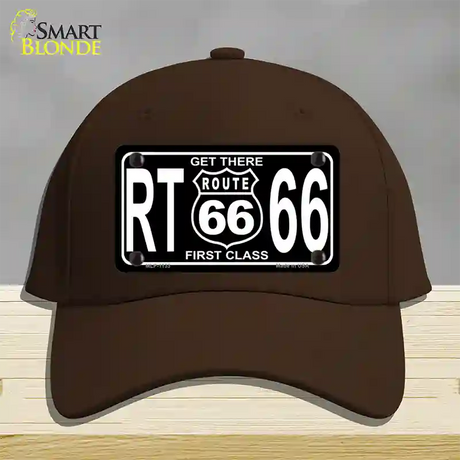 Get There 1st Class Novelty License Plate Hat Cotton / Dark Brown