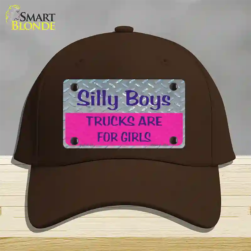 Silly Boys Novelty License Plate Hat Cotton / Dark Brown