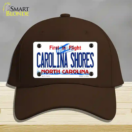 Carolina Shores North Carolina Novelty License Plate Hat Cotton / Dark Brown