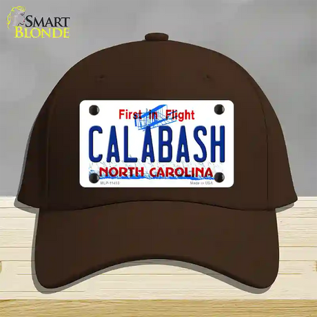 Calabash North Carolina Novelty License Plate Hat Cotton / Dark Brown