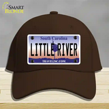 Little River South Carolina Novelty License Plate Hat Cotton / Dark Brown