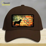 I Love My Dog Novelty License Plate Hat Cotton / Dark Brown