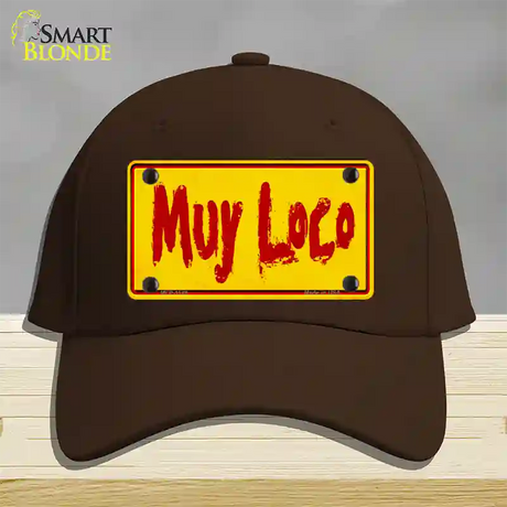 Muy Loco Novelty License Plate Hat Cotton / Dark Brown