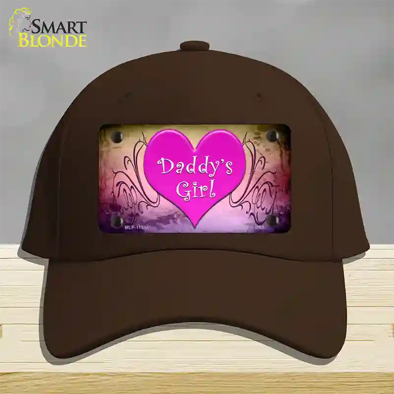 Daddys Girl Novelty License Plate Hat Cotton / Dark Brown