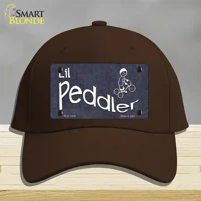 Lil Peddler Novelty License Plate Hat Cotton / Dark Brown