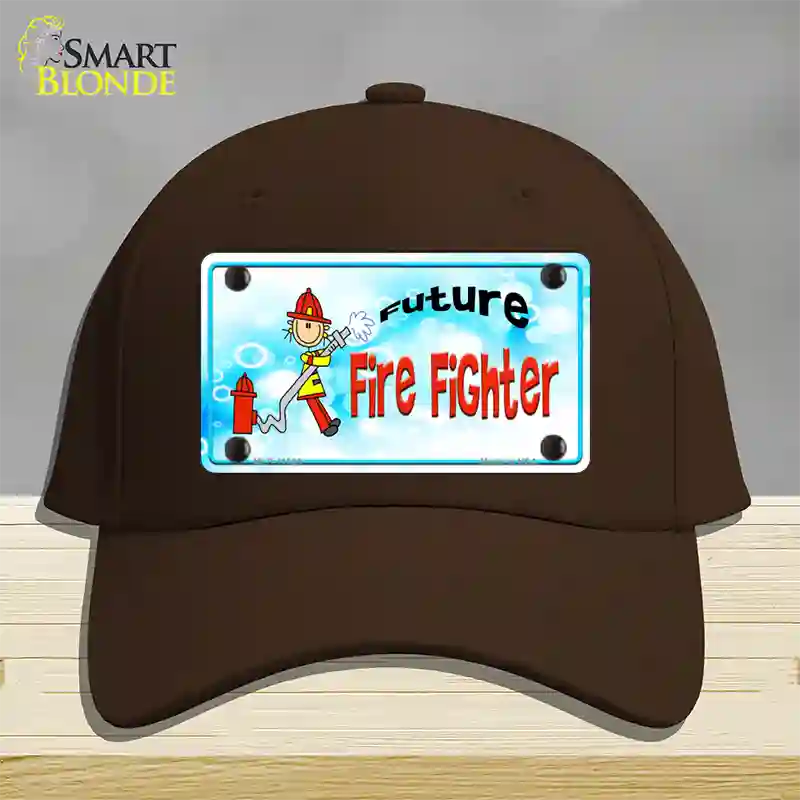 Future Fire Fighter Novelty License Plate Hat Cotton / Dark Brown