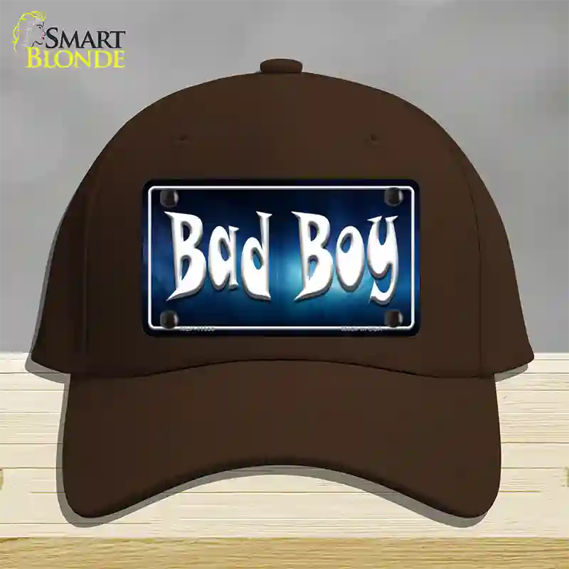 Bad Boy Novelty License Plate Hat Cotton / Dark Brown