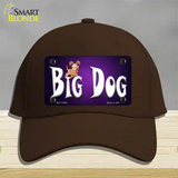 Big Dog Novelty License Plate Hat Cotton / Dark Brown