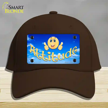 Attitude Novelty License Plate Hat Cotton / Dark Brown