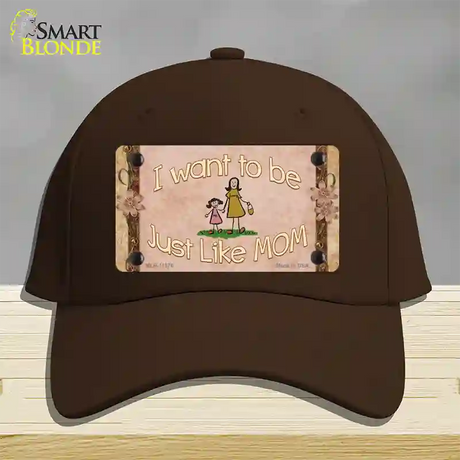 Just Like Mom Novelty License Plate Hat Cotton / Dark Brown