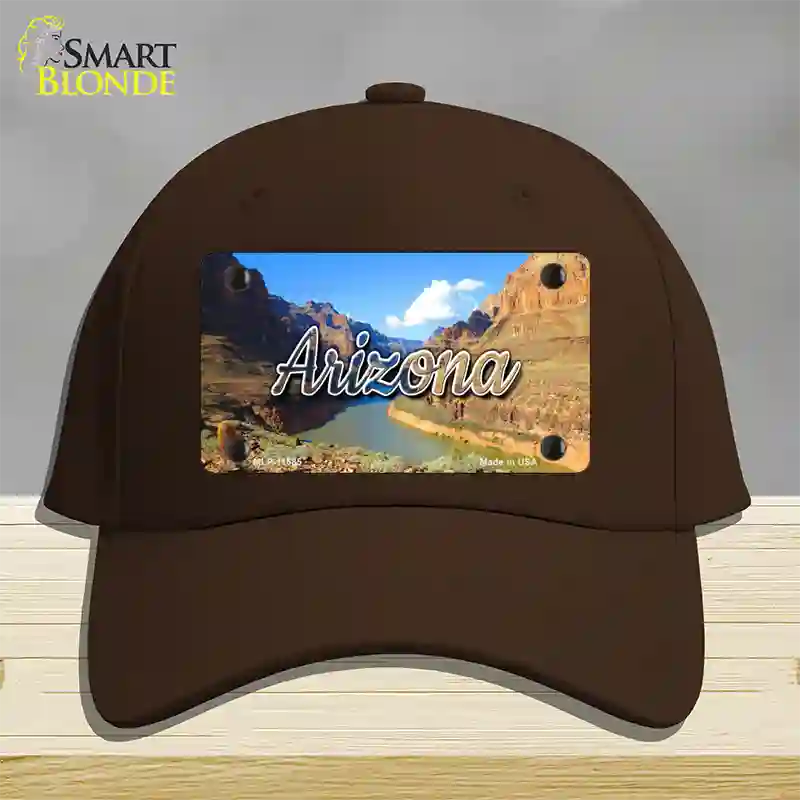 Arizona Canyon State Novelty License Plate Hat Cotton / Dark Brown