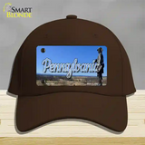 Pennsylvania Gettysburg Statue State Novelty License Plate Hat Cotton / Dark Brown