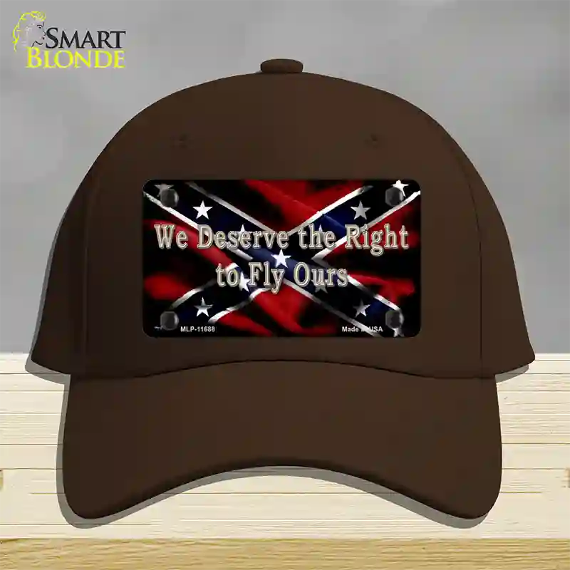 We Deserve The Right Novelty License Plate Hat Cotton / Dark Brown