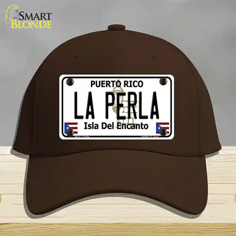 La Perla Puerto Rico Novelty License Plate Hat Cotton / Dark Brown