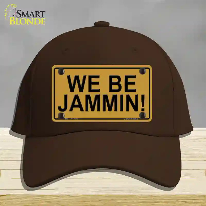 We Be Jammin Novelty License Plate Hat Cotton / Dark Brown