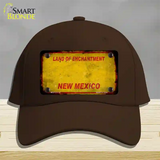 New Mexico Rusty Blank Novelty License Plate Hat Cotton / Dark Brown