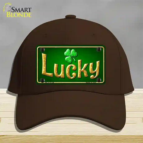 Lucky Irish Novelty License Plate Hat Cotton / Dark Brown